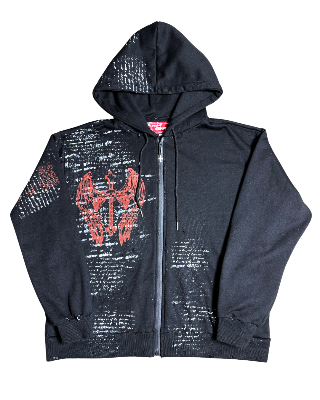 I YEARN BLACK ZIP-UP image 0