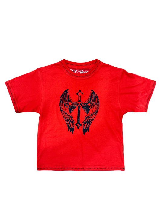 RED YEARN BABY T