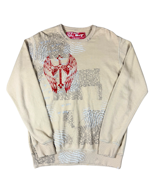 I YEARN DARK CREME JUMPER image 0