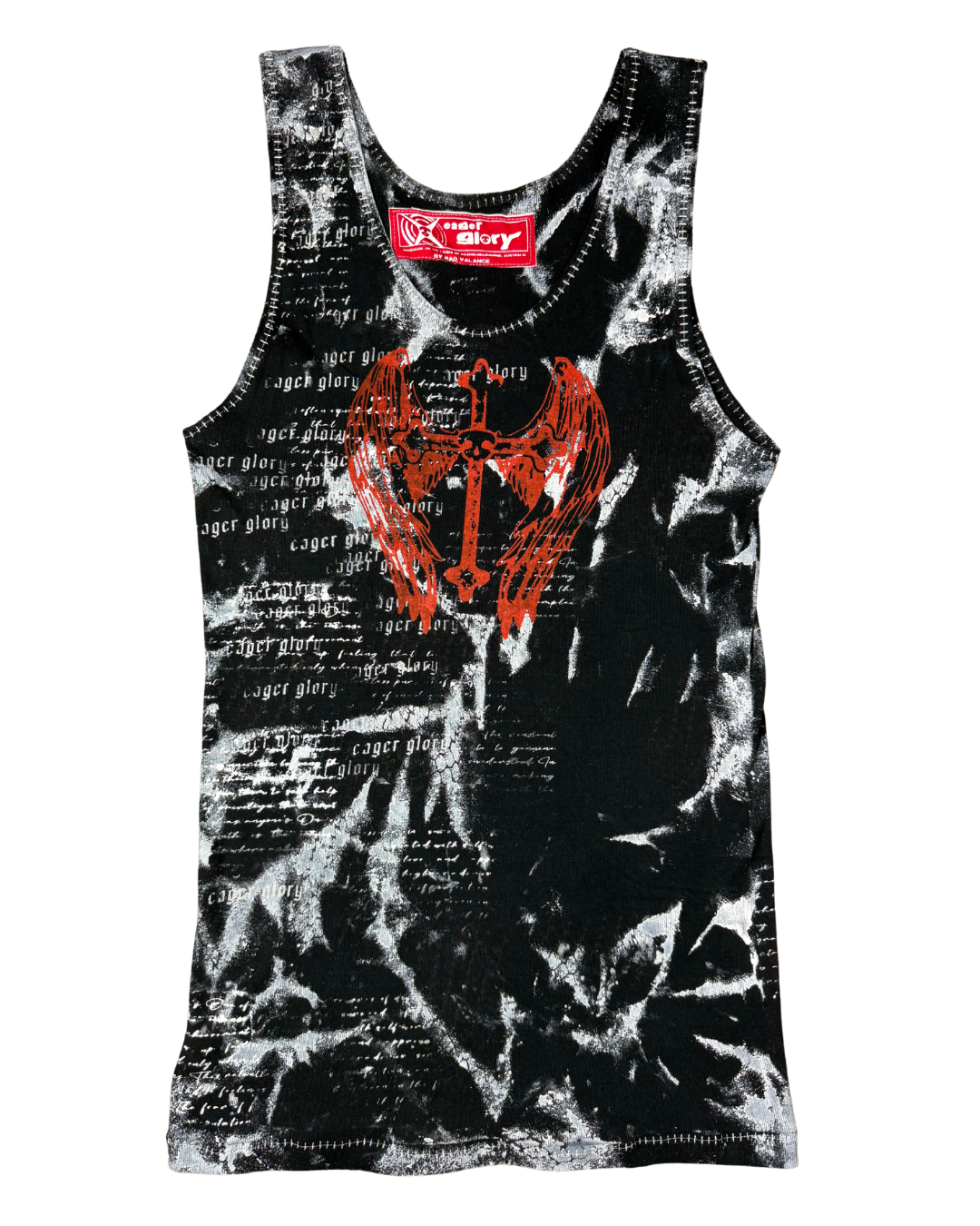 I YEARN BLACK SINGLET image 0