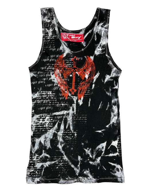 I YEARN BLACK SINGLET image 0